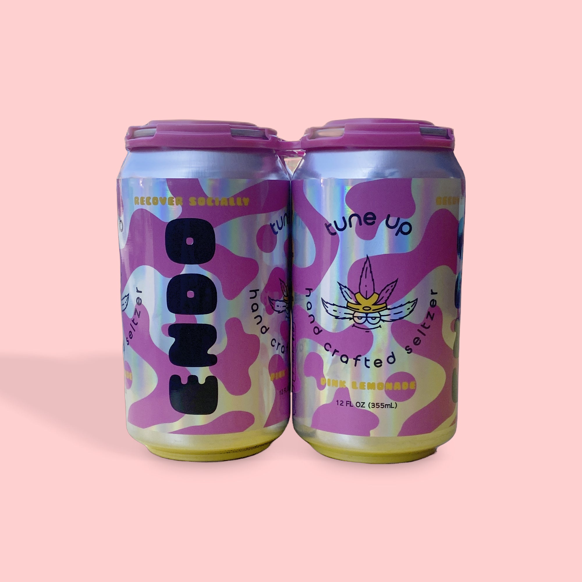 Endo Pink lemonade CBDTHC Tune Up Seltzer 4 pack Endo Cafe & CBD